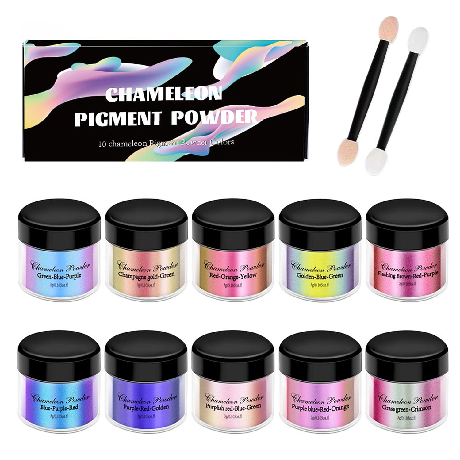 10/20pcs Mirror Chameleons Pig - Resin Pigment Set 评论和价格