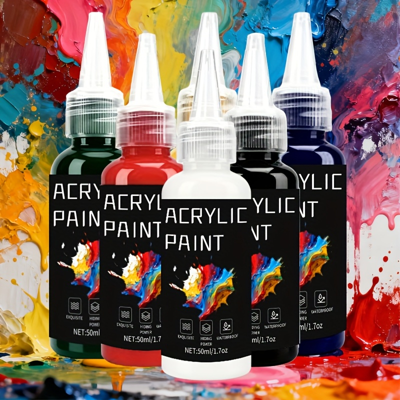 Acrylic Paint Set 6 Colors 50m - Resin Pigment Set 评论和价格