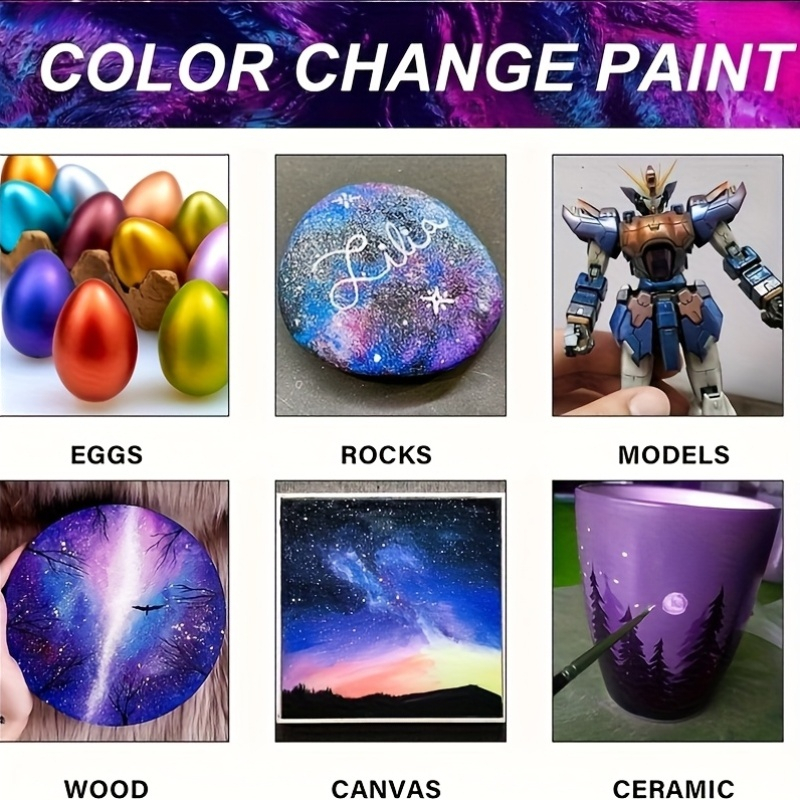 Acrylic Paint Set 6 Colors 50m - Resin Pigment Set 评论和价格