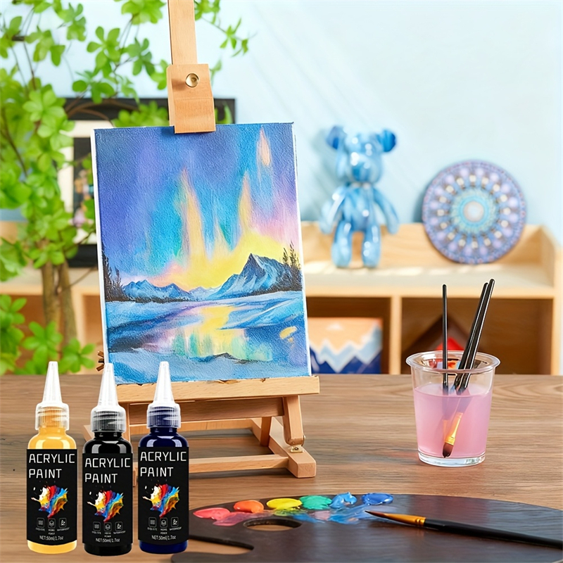 Acrylic Paint Set 6 Colors 50m - Resin Pigment Set 评论和价格