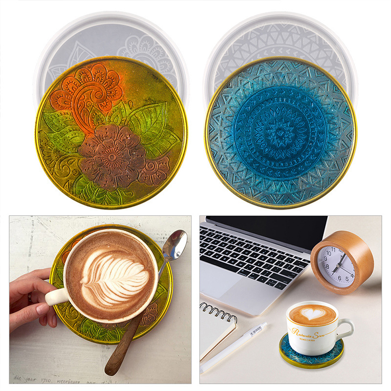 Flower Coaster Silicone Mold E - Coaster Mold Round 评论和价格