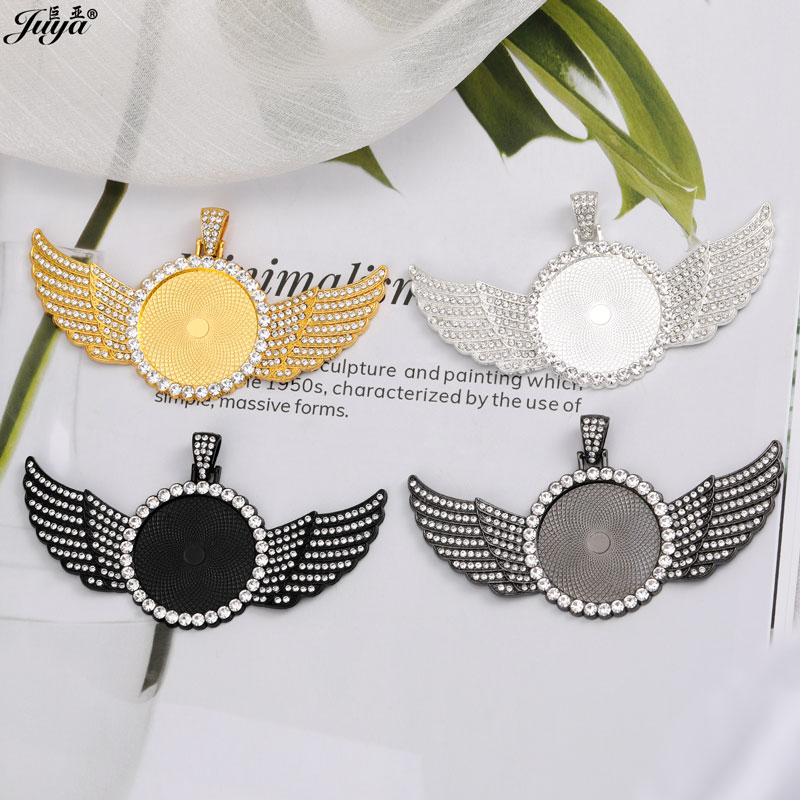 5PCS Blank Wings Pendant Setti - Bezels Set Pendant 评论和价格