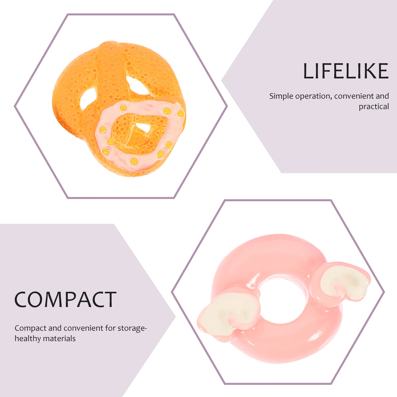 30Pcs Mini Donut Resin Ornamen - Resin Craft Supplies 评论和价格