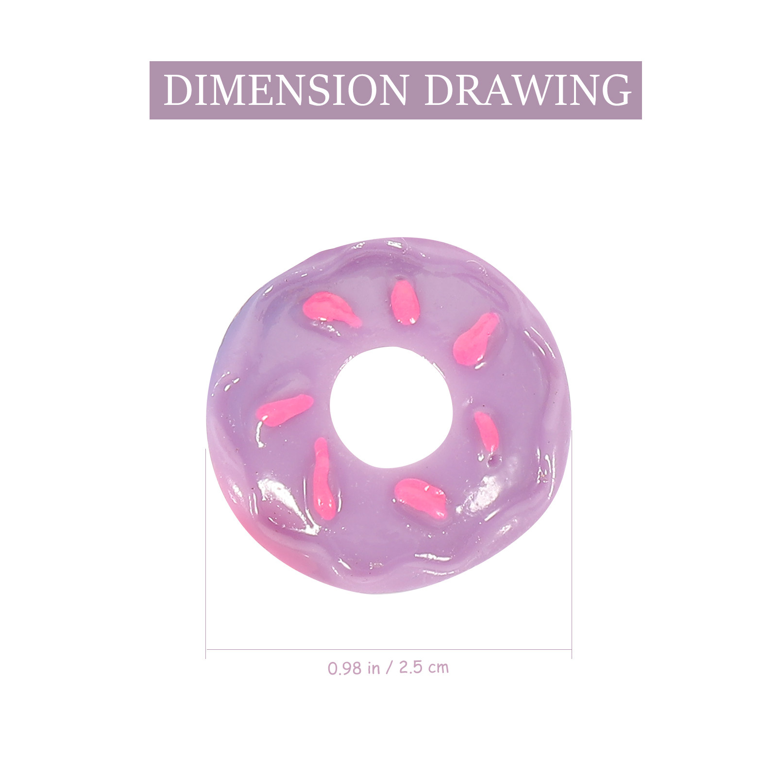 30Pcs Mini Donut Resin Ornamen - Resin Craft Supplies 评论和价格