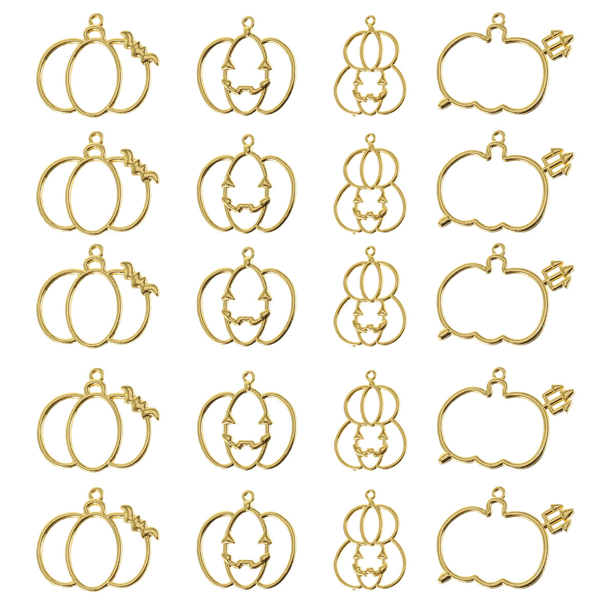 20Pcs DIY Pumpkin Resin Pendan - Resin Crafts Diy 评论和价格