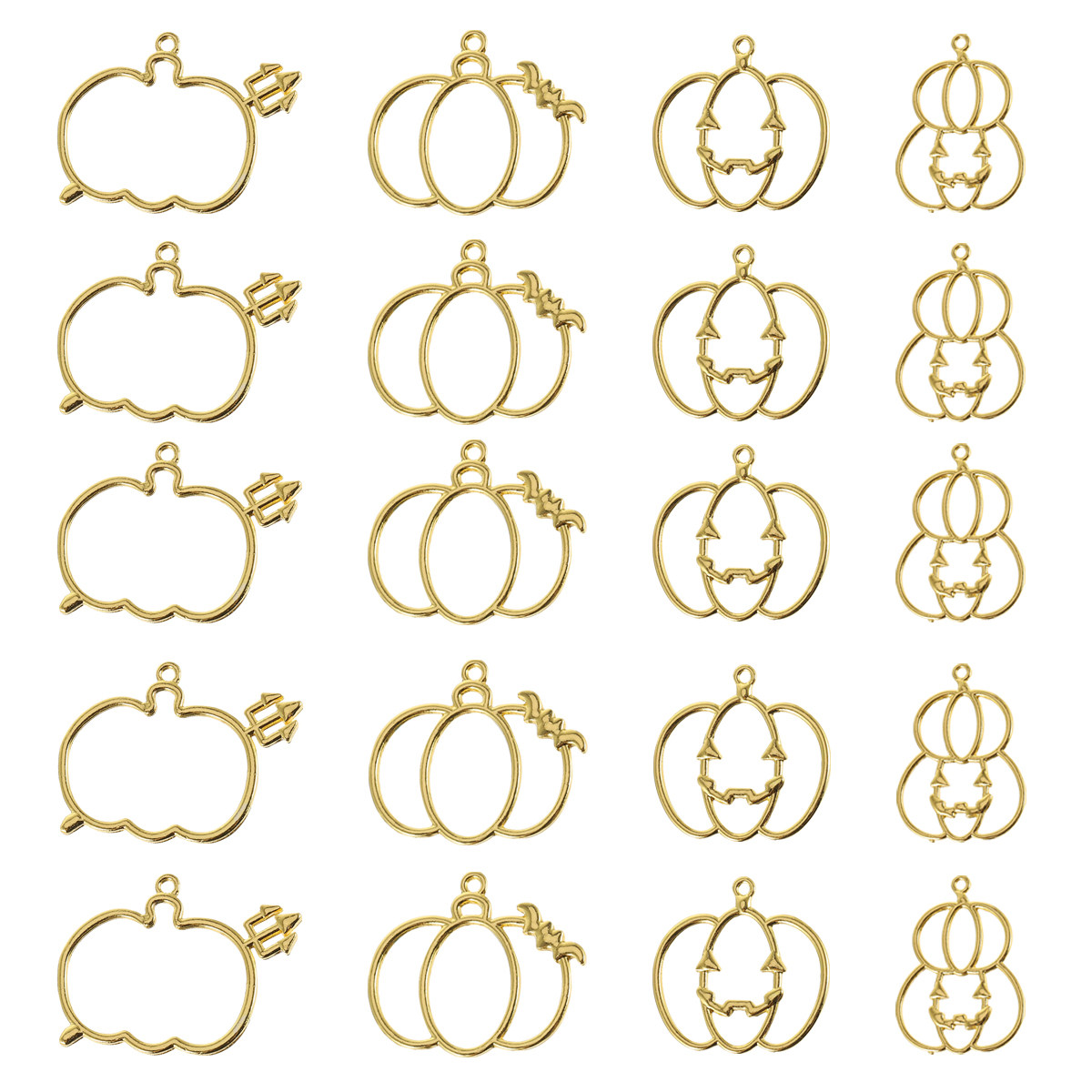 20Pcs DIY Pumpkin Resin Pendan - Resin Crafts Diy 评论和价格