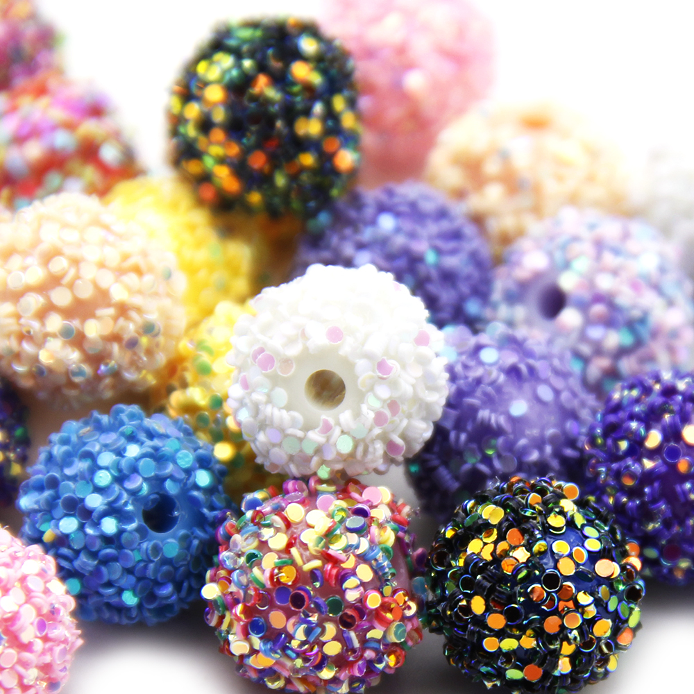 5pcs/pack Glitter Resin Beads, - Resin Glitter Pack 评论和价格