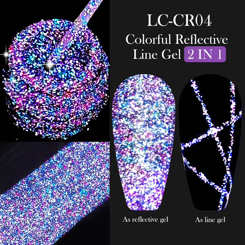 LILYCUTE 6Pcs/Set 5ml Reflecti - Resin Glitter Pack 评论和价格