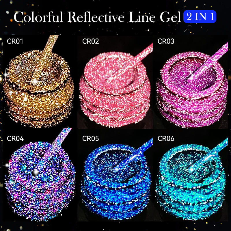 LILYCUTE 6Pcs/Set 5ml Reflecti - Resin Glitter Pack 评论和价格