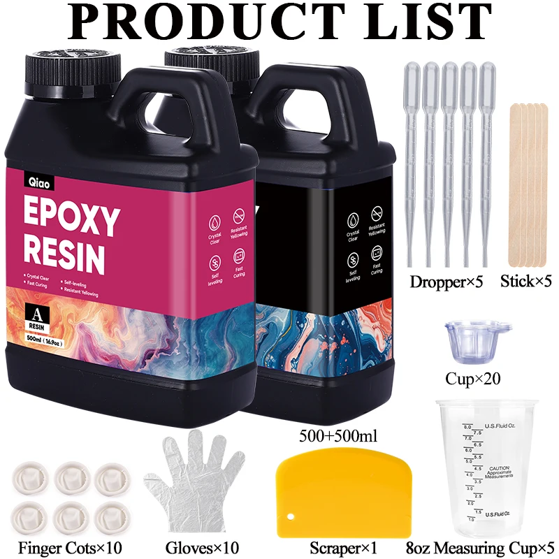 500ml 1000ml Easy Mixing Epoxy - Epoxy Uv Resin Kit 评论和价格