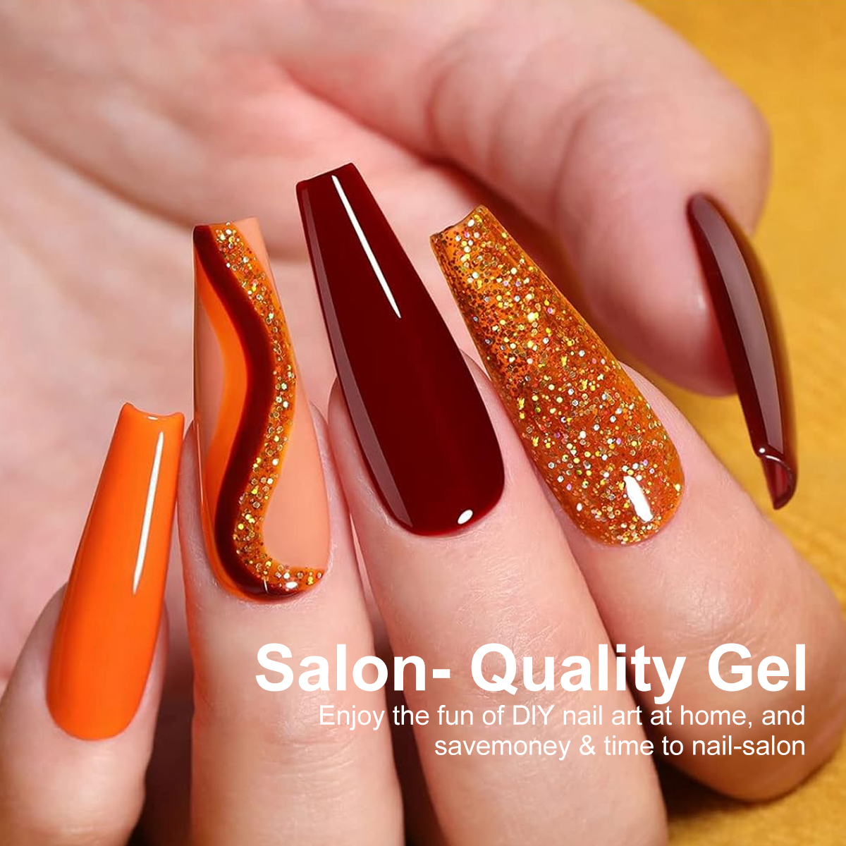 LIMEGIRL 18 PCS Gel Nail Polis - Resin Glitter Pack 评论和价格