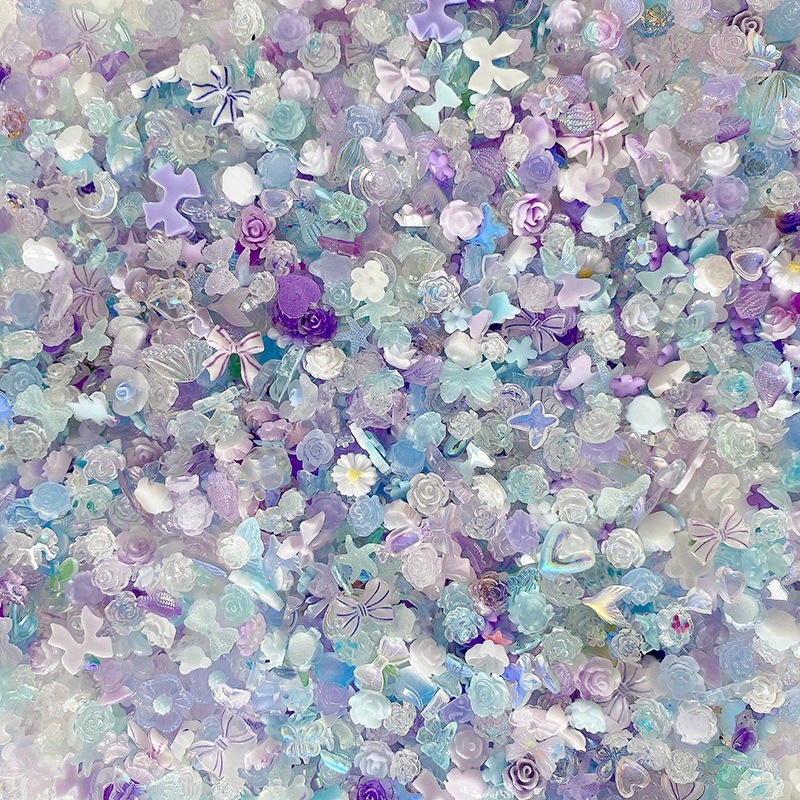 50pcs/pack Luminous Light Resi - Resin Glitter Pack 评论和价格