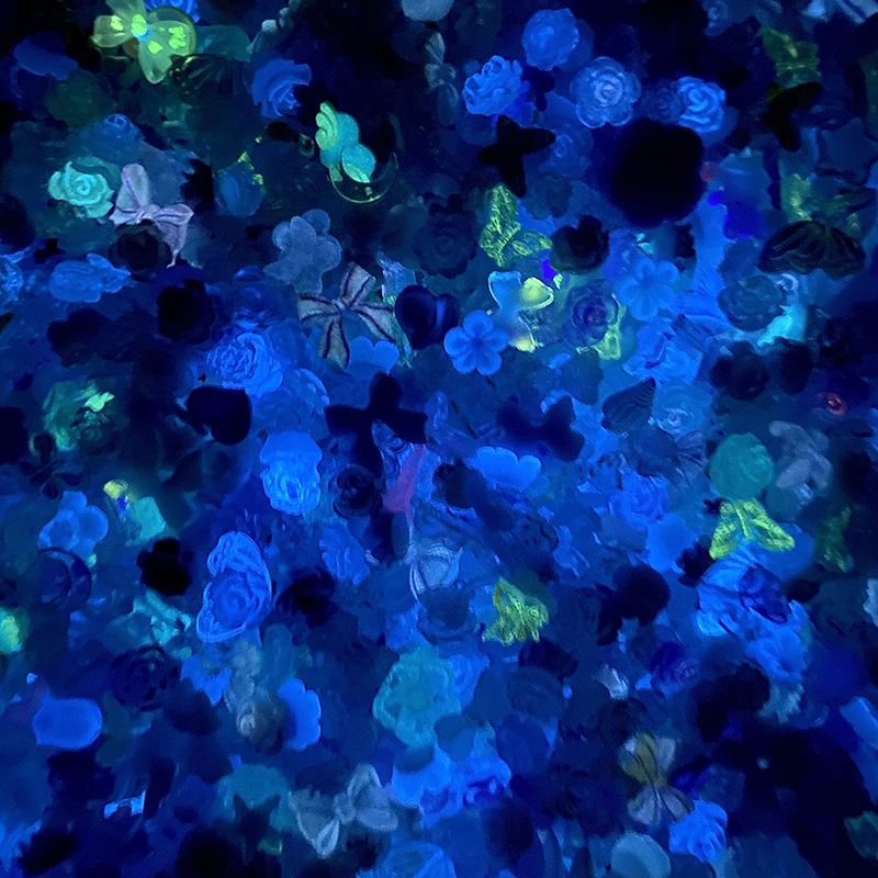 50pcs/pack Luminous Light Resi - Resin Glitter Pack 评论和价格