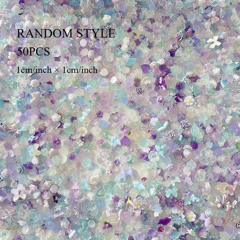 50pcs/pack Luminous Light Resi - Resin Glitter Pack 评论和价格