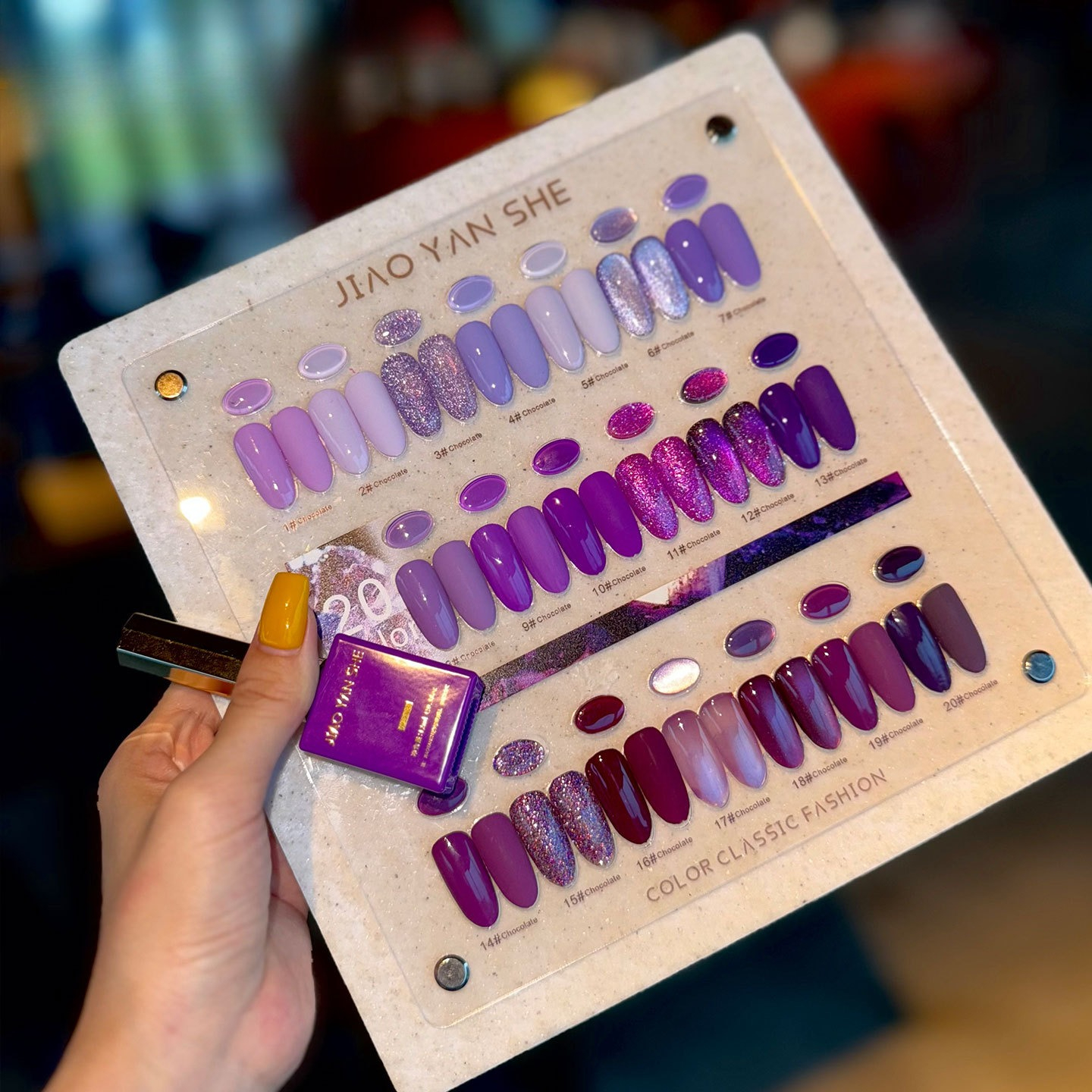20Pcs/Set Purple Green Blue Co - Resin Glitter Pack 评论和价格