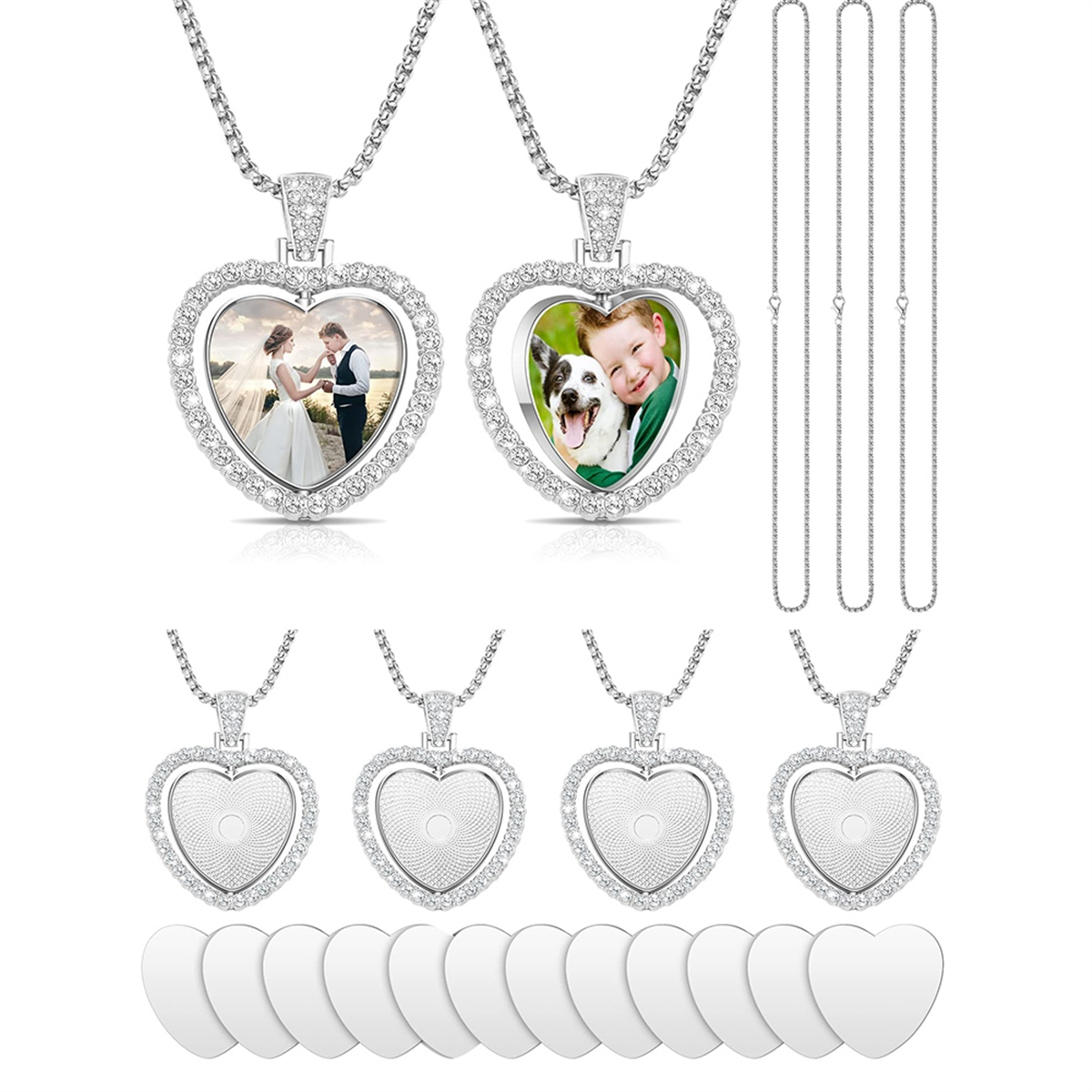 24Pcs Sublimation Rhinestone T - Bezels Set Pendant 评论和价格
