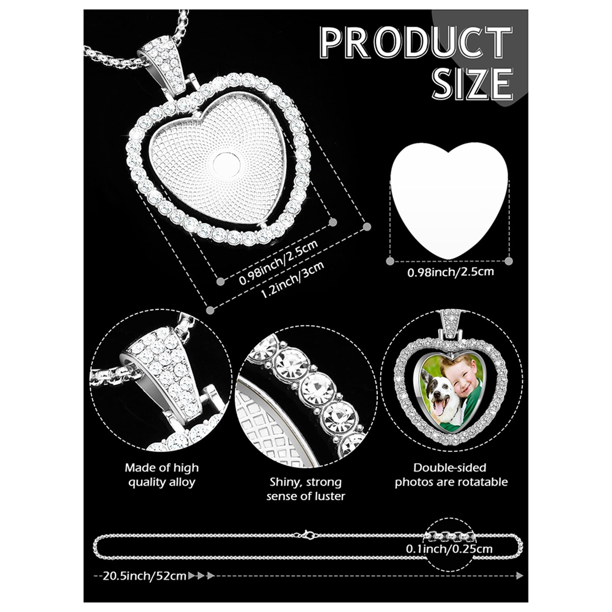 24Pcs Sublimation Rhinestone T - Bezels Set Pendant 评论和价格