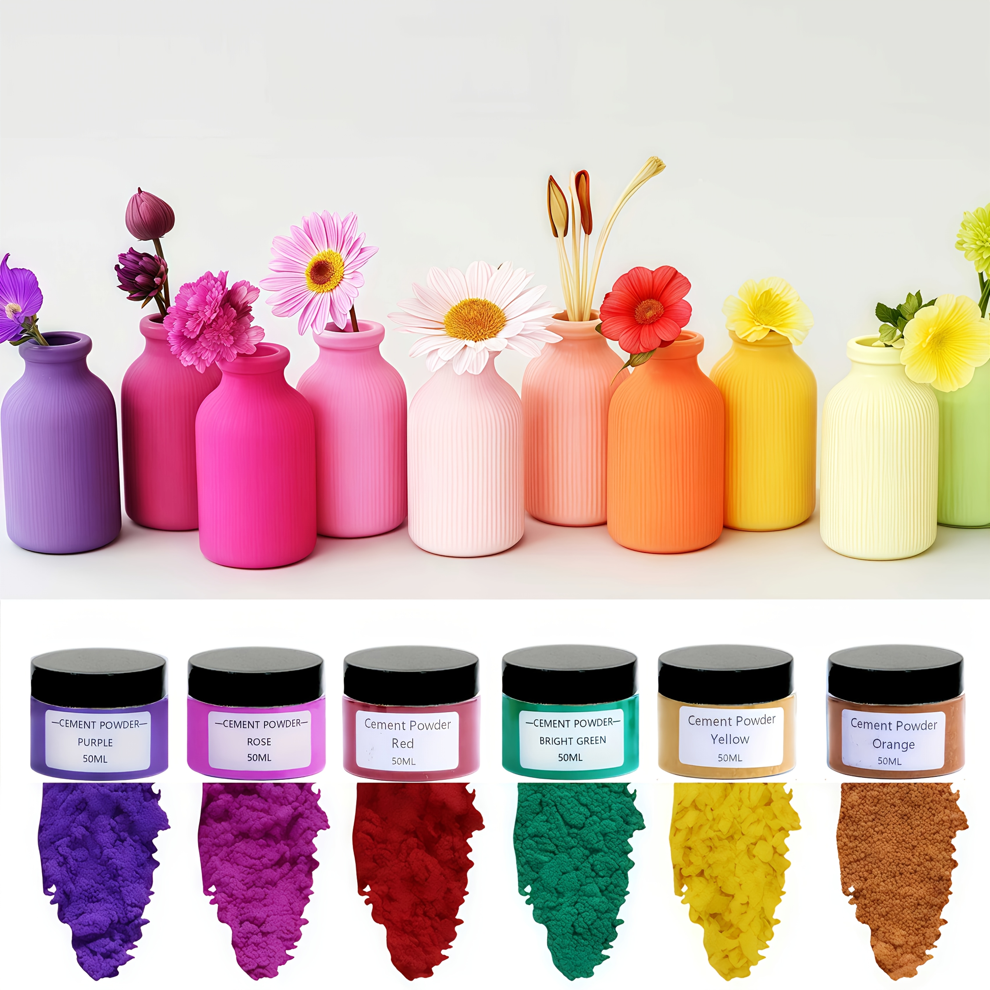 6-Color Gypsum Cement Pigment  - Resin Pigment Set 评论和价格