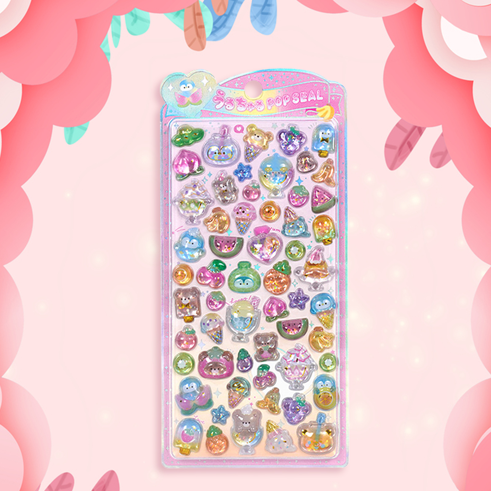 Cute Animal Sticker Pack 3D Sp - Resin Glitter Pack 评论和价格