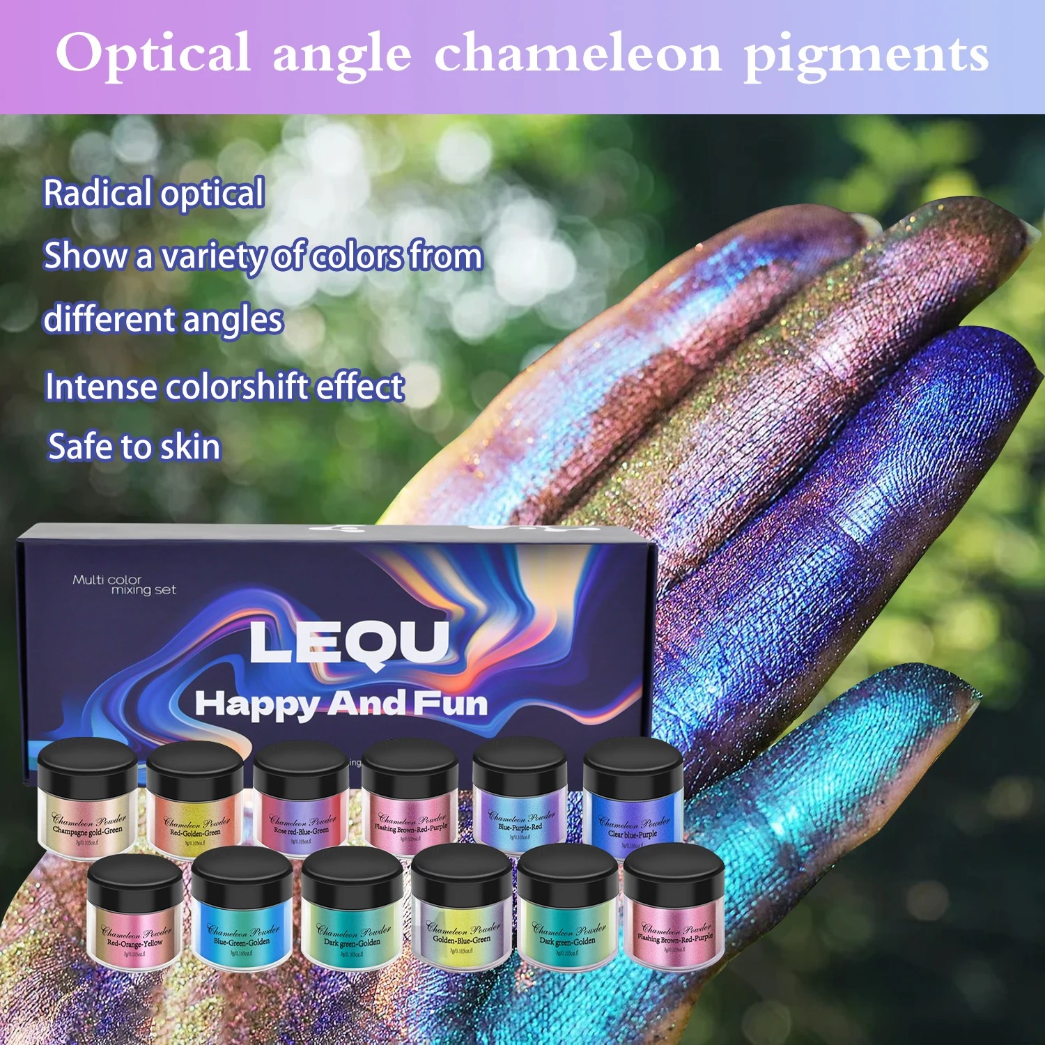 A set of chameleon pink nail c - Resin Pigment Set 评论和价格