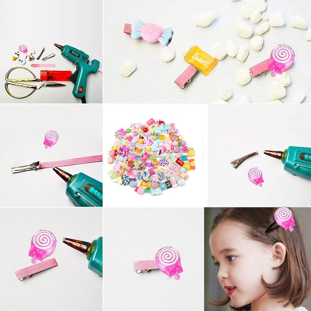 30pcs Random Candy Slime Charm - Resin Craft Material 评论和价格
