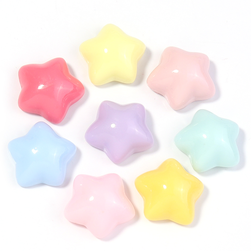 50pcs/lot 16mm Colorful Star R - Resin Crafts Diy 评论和价格
