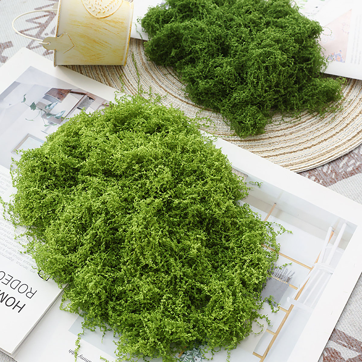 about 20g Artificial Green Pla - Terrarium Moss Art 评论和价格