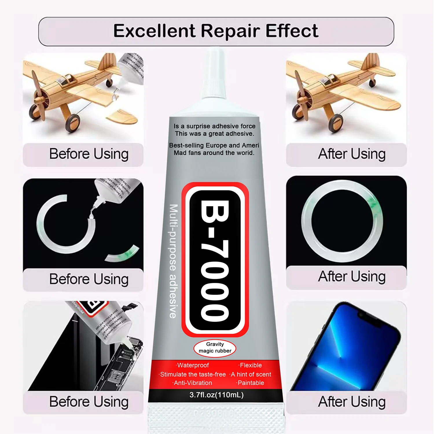 Super Glue B-7000 Loolifl 1-10 - Resin Crafts 评论和价格
