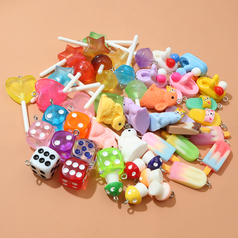10PCS Resin Pendant Charms Rab - Resin Craft Supplies 评论和价格