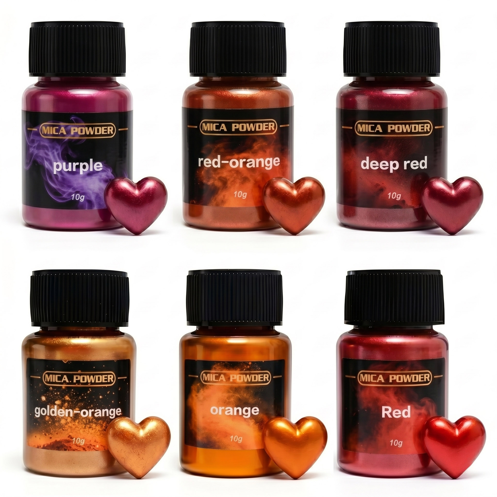 6Colors/Sets metallic powder p - Resin Pigment Set 评论和价格