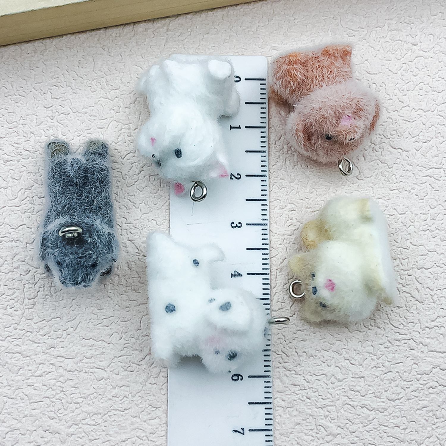 5pcs&1pc Flocked Resin Animal  - Resin Craft Material 评论和价格