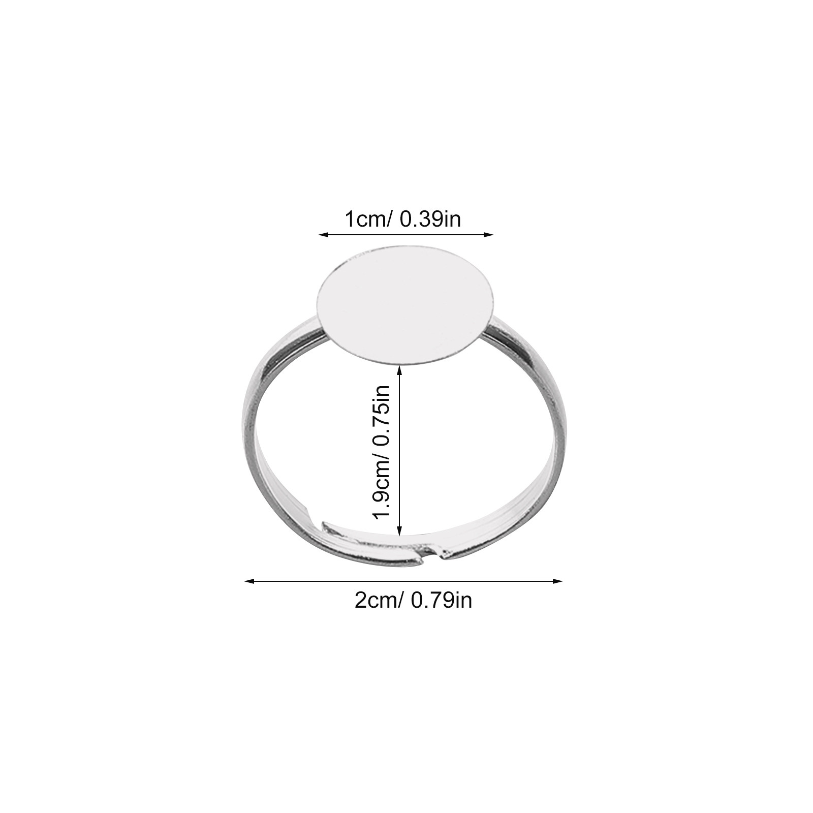 20Pcs Adjustable Blank Ring Fi - Resin Crafts Diy 评论和价格