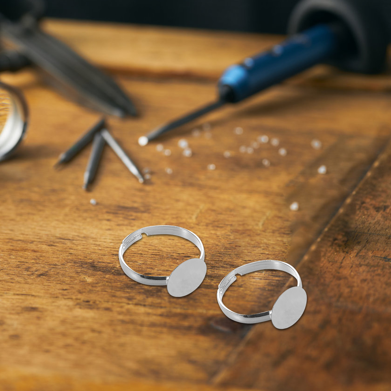 20Pcs Adjustable Blank Ring Fi - Resin Crafts Diy 评论和价格