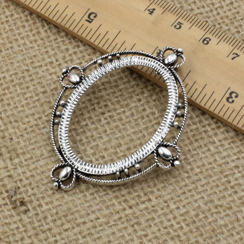 Fit 30x40mm Oval Cabochon Anti - Bezels Set Pendant 评论和价格