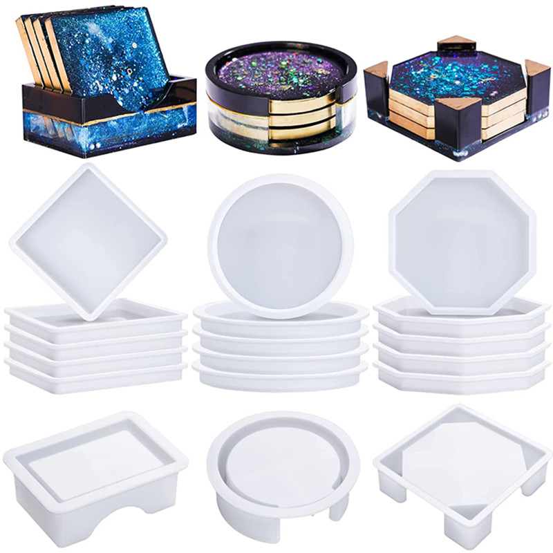 Coaster Resin Molds Silicone,  - Coaster Mold Round 评论和价格