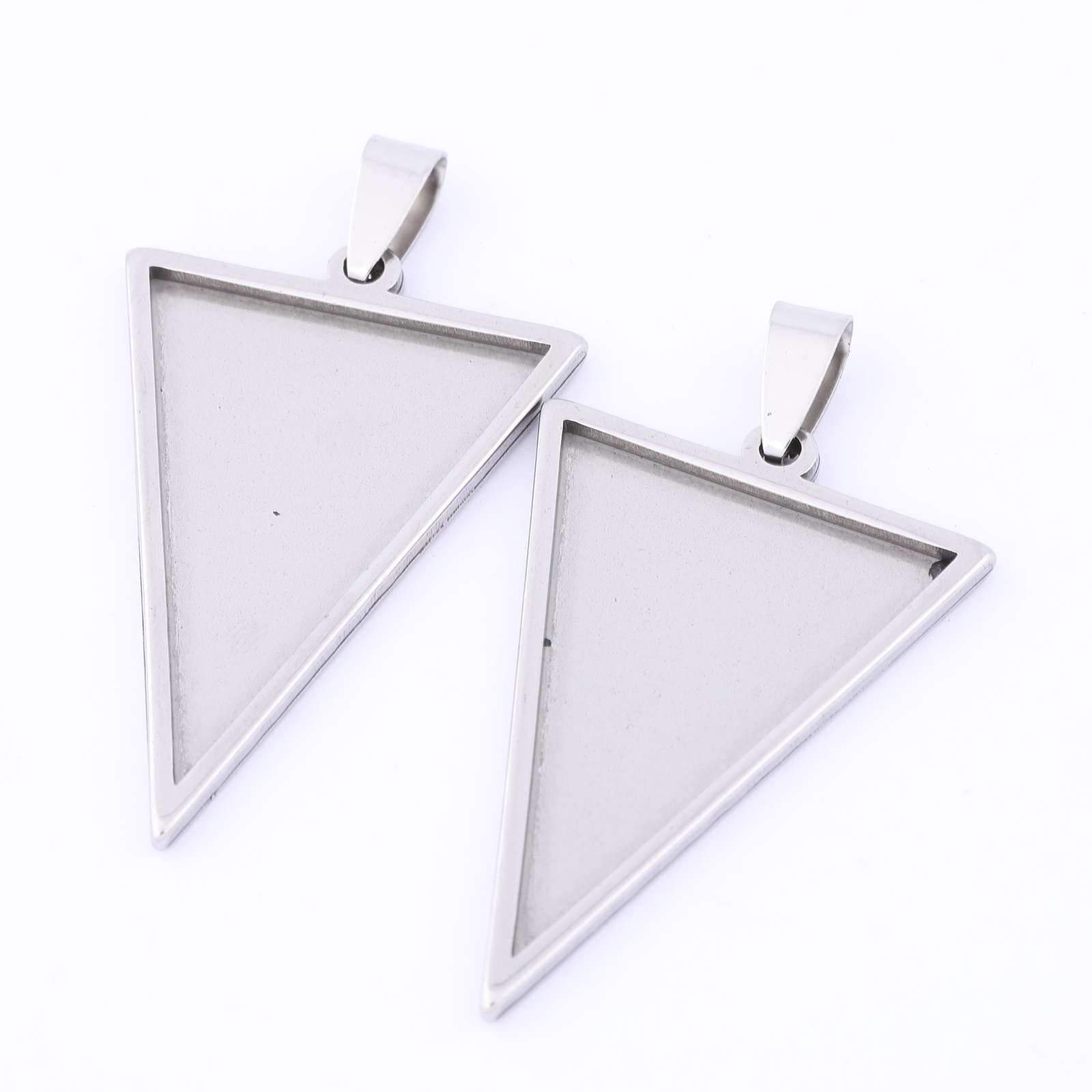 5pcs Stainless Steel 25x35mm T - Bezels Set Pendant 评论和价格