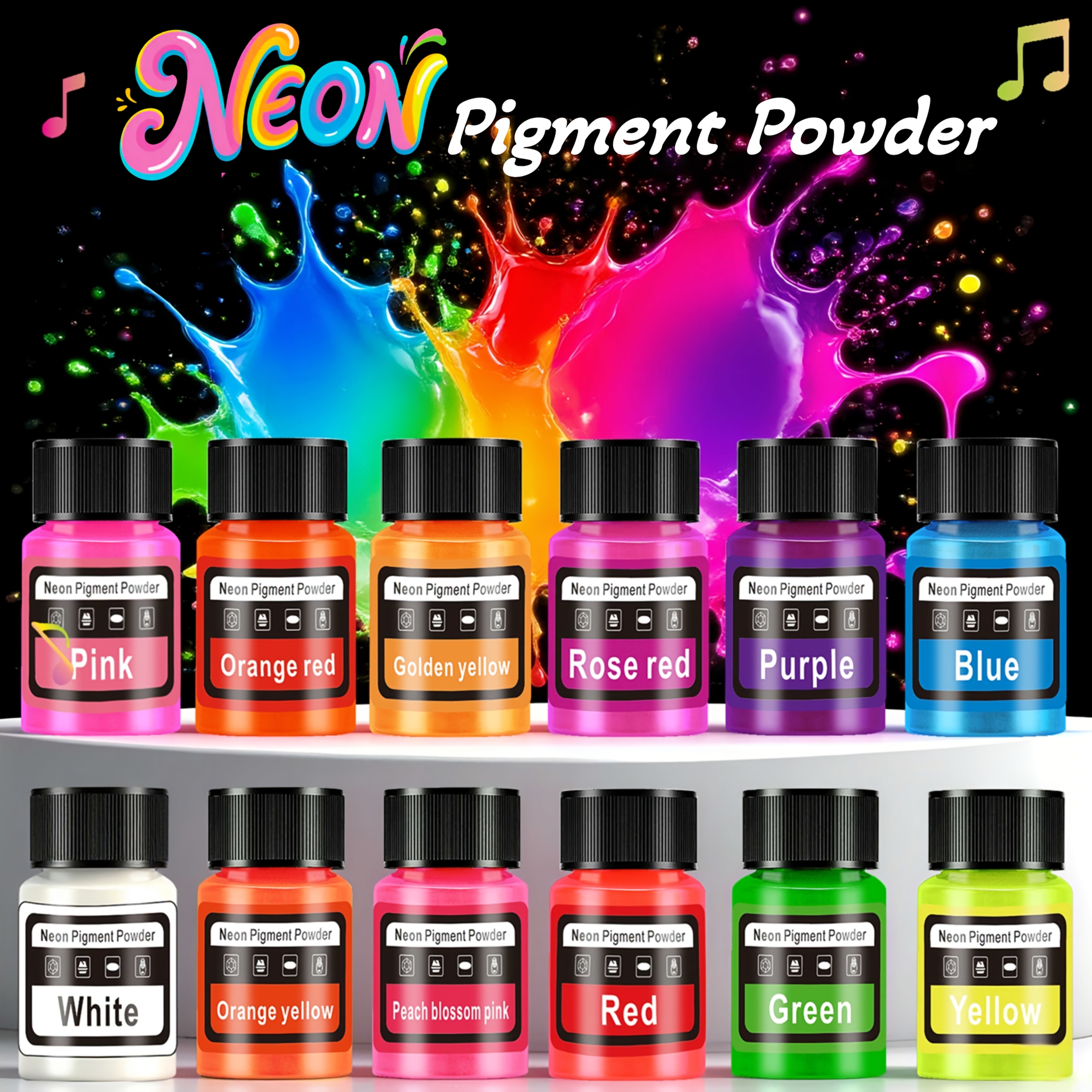 Fluorescent Powder/Neon Resin  - Resin Pigment Set 评论和价格