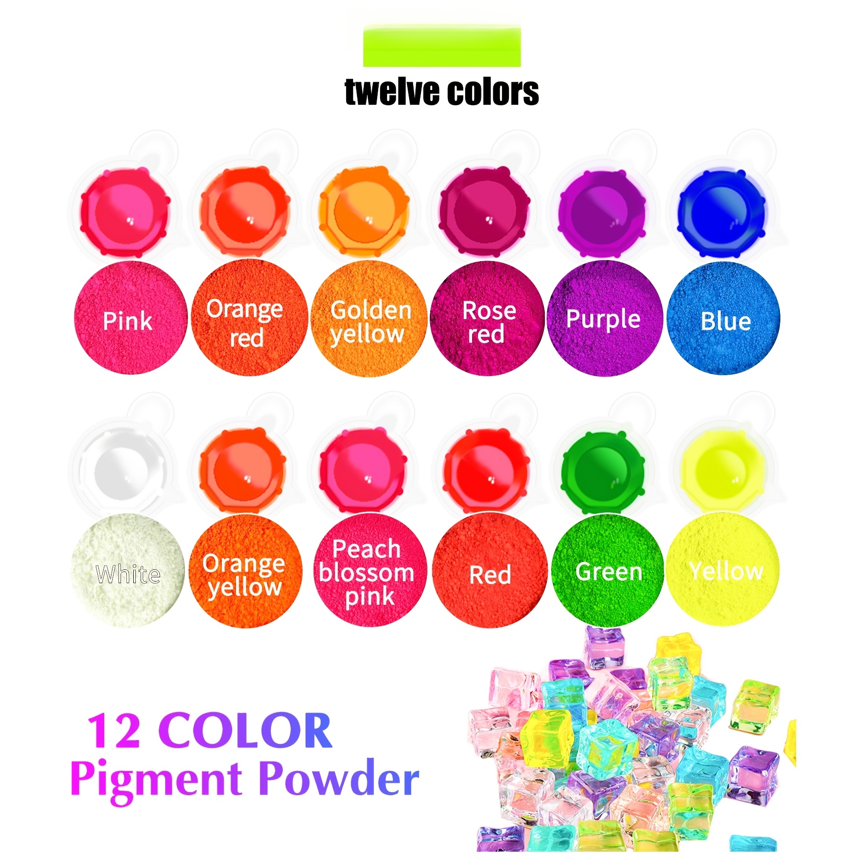 Fluorescent Powder/Neon Resin  - Resin Pigment Set 评论和价格