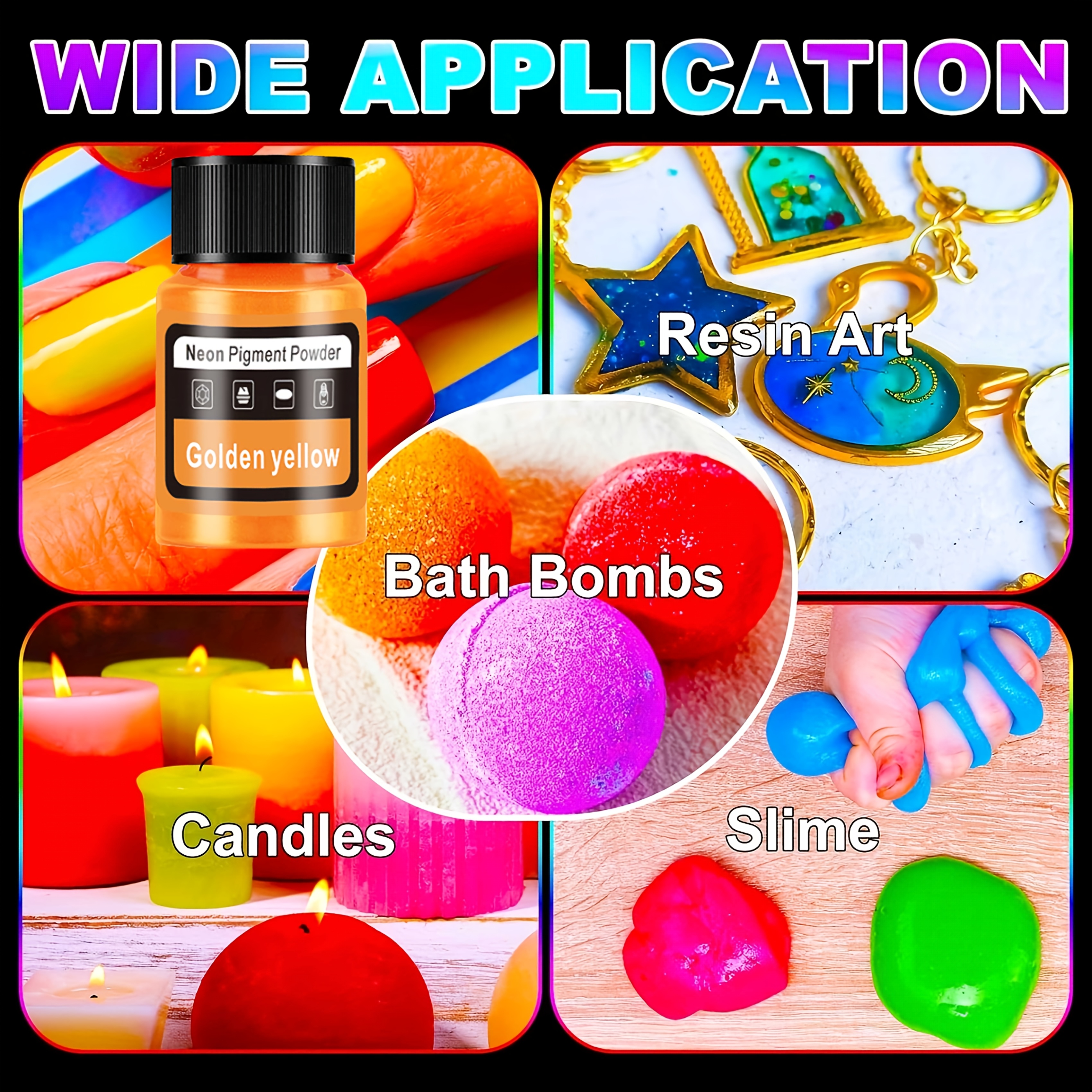 Fluorescent Powder/Neon Resin  - Resin Pigment Set 评论和价格